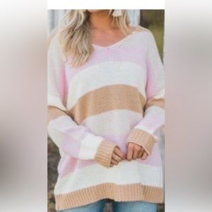 Mustard seed stripe sweater